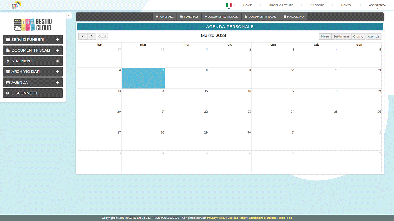 Gestionale in Cloud